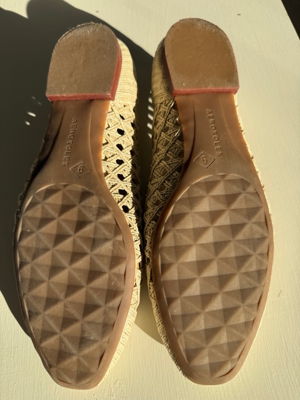 Aerosoles Arno Raffia Ballet Flat Natural Womens size 9 - Picture 14 of 16